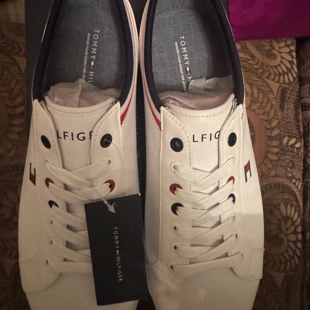 Tommy Hilfiger Men's White Sneakers